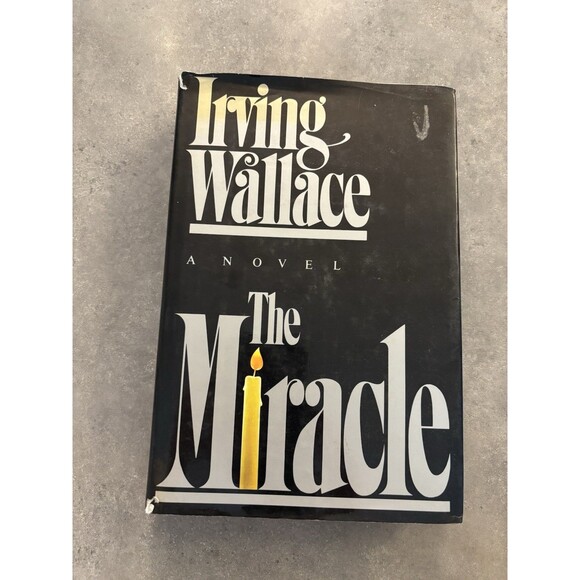Irving Wallace - The Miracle - 1st Edition 1st Printing - Hardcover 1984 VTG - Picture 1 of 6